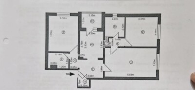 Vând apartament cu 3 camere